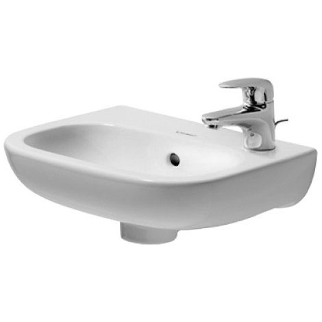 Duravit Handwaschbecken 360mm D-Code Weiß mit ÜL, mit HLB, HL rechts 07053600082 (1/3)