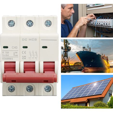 Le nouveau disjoncteur DZ47s-63Z C40 3P CC est un disjoncteur miniature 750 V 40 A destiné aux systèmes photovoltaïques. Il se monte sur rail DIN et possède un pouvoir de coupure basse tension de 6 00 (1/5)