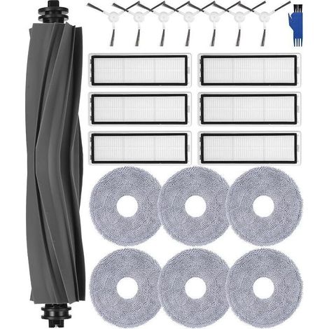 Zubehörset für Dreame L10s Ultra, L10 Ultra Staubsauger, 1 Hauptbürste, 6 HEPA-Filter, 6 Tücher, 7 Seitenbürsten (1/5)