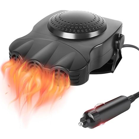 Chauffage et ventilateur de refroidissement,12V 150W Dégivreur de Pare-Brise, 2 en 1 Chauffage de Voiture Chauffage Cool Fan Ventilateur de Chauffage électrique de Voiture (1/5)