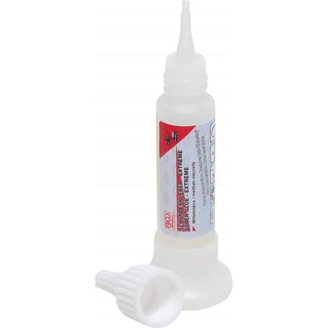 Colle Instantanée Viscosité Moyenne 25 g - Flacon à Pied - Collage Rapide et Précis - D-Work (1/5)