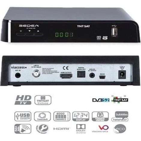 SEDEA DÉCODEUR SATELLITE S.C TNTSAT – ST 5200 HD (SUR ASTRA 19.2°) (1/4)
