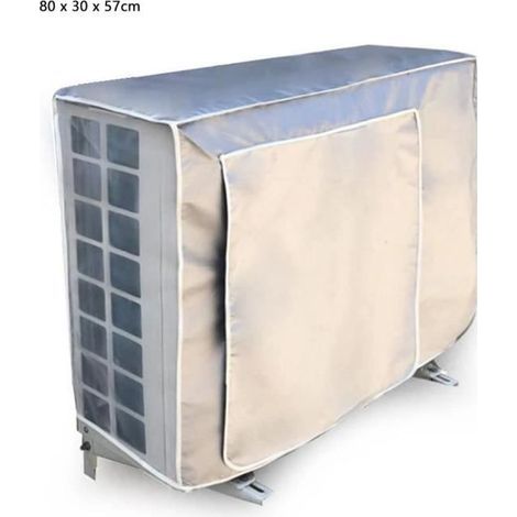 Couverture de climatiseur de fenêtre de Couverture de Protection UV imperméable Anti-poussière pour la Maison,1-1.5p, 80 x 30 x (1/4)