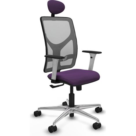 Silla de oficina piqueras y crespo Motilla gris malla cómoda (1/2)