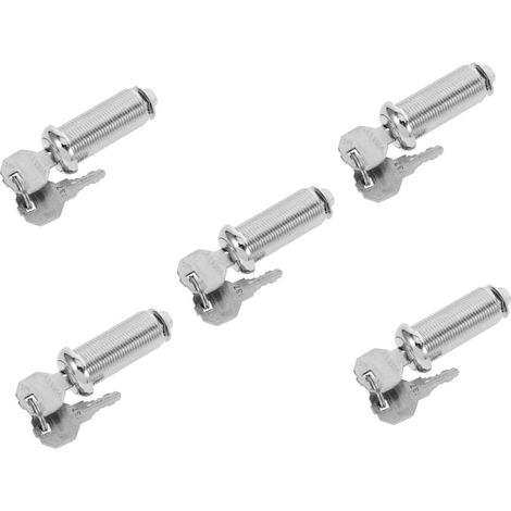 Gadpiparty Lot de 5 petits verrous ronds pour tiroirs d'armoires (1/5)