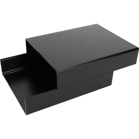 Projektgehäuse aus geteilter Aluminiumlegierung für Leiterplatten und industrielle Anlagen, Schwarz (1/5)