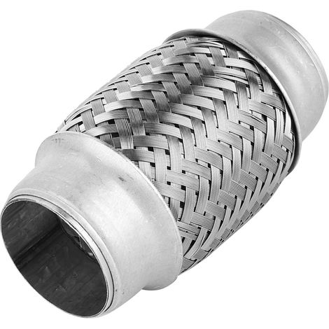 Langlebiger, doppelt geflochtener Edelstahl-Flexschlauch für Auspuffadapter, 1,5" x 4" Anschluss, Hochleistungsschlauch, für den Einsatz im Automobilbereich, professionelles Ersatzteil (1/5)