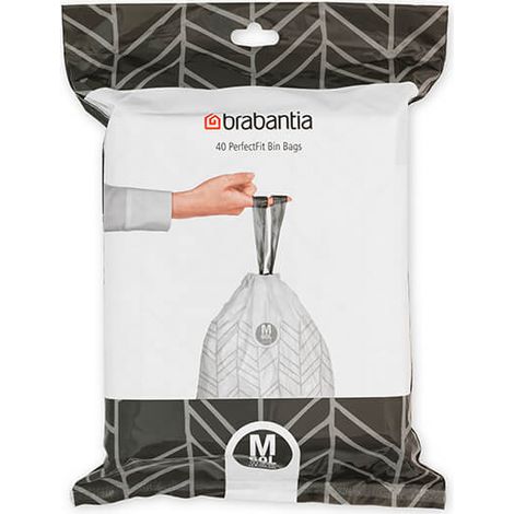 Brabantia PerfectFit Bags M 60 litre Dispenser Pack of 40 bags (1/5)