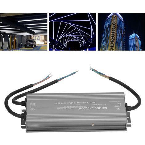 Alimentation étanche IP67 pour LED à tension constante 200 W AC 170-265 V/24 V (1/5)