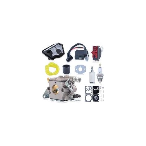 Zündspule für Husqvarna 36 41 136 137 141 142 mit Kraftstoffleitung und Kraftstofffilter – Reparatursatz für Kettensägenmotoren WT-834 (1/5)