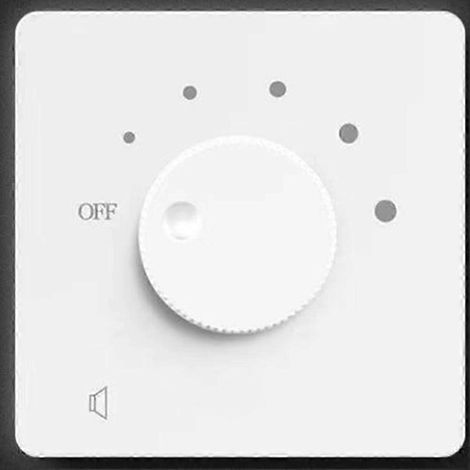 Bouton de réglage du volume à impédance fixe de 50 W avec 5 niveaux rotatifs atténuateur de niveau pour haut-parleur encastrable de 50 W maximum (B) (1/5)