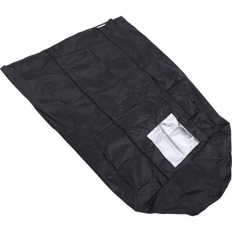 Housse à pain avec fenêtre 420D argentée imperméable anti-poussière pour étagère boulangerie pliable (1/4)