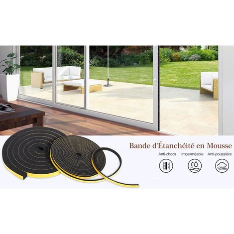 Bande d'étanchéité en mousse – 2 rouleaux de 2 m (4 m) – 25 x 20 mm – Isolation (1/2)