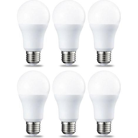 Lot de 6 ampoules LED à vis Edison E27, 12 W (équivalent 120 W), blanc froid, intensité non dimmable (1/3)