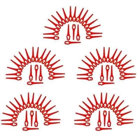 Lames de rechange - Florabest - Lot de 100 - 83mm - Nylon - Compatible FRTA 20 A1, 18B2, 18B3 (1/5)