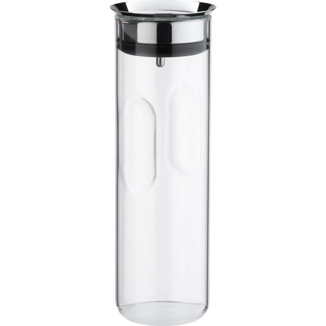 WMF Motion - Caraffa per acqua, 1,25 l, altezza 29 cm, coperchio in silicone, chiusura a scatto, impugnatura, lavabile in lavastoviglie (1/5)