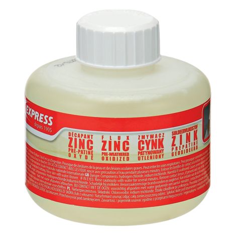 Guilbert Express – Décapant pour zinc pré-patiné – Flacon 250 ml – Efficace sur zinc oxydés – Application au pinceau pour surfaces métalliques