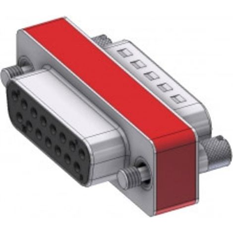 Deltron Connectors D-SUB Adapter D-SUB-Stecker 15pol. - D-SUB-Buchse 15pol. 1 St.