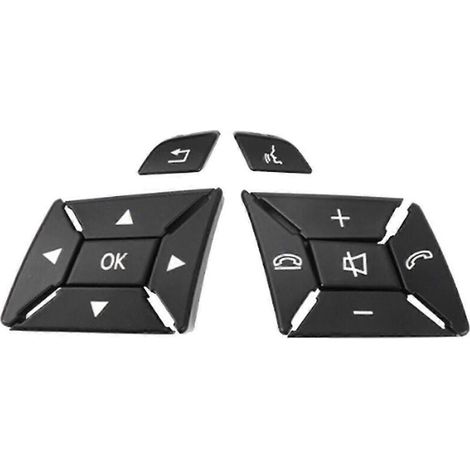 Multifunction buttons for car steering wheel 1669052800 1669052900 for Mercedes-Benz ML Class W166 W292 Black-AquaForge (1/5)