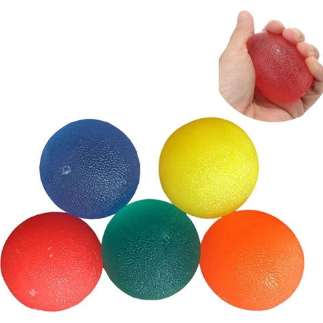 5 Pcs de musculation, résistance TPR, design ergonomique, exercice main, adulte et enfant (1/5)