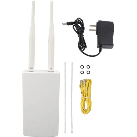 Routeur 4G LTE portable avec slot carte SIM, 300 Mbps, antennes doubles, prise US, hotspot WiFi mobile débloqué (1/5)