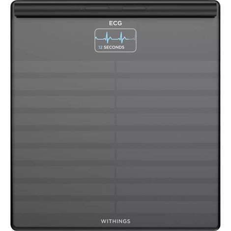 Báscula conectada - Withings - Body Scan - Negro - 180 kg - Medición de peso y salud avanzada