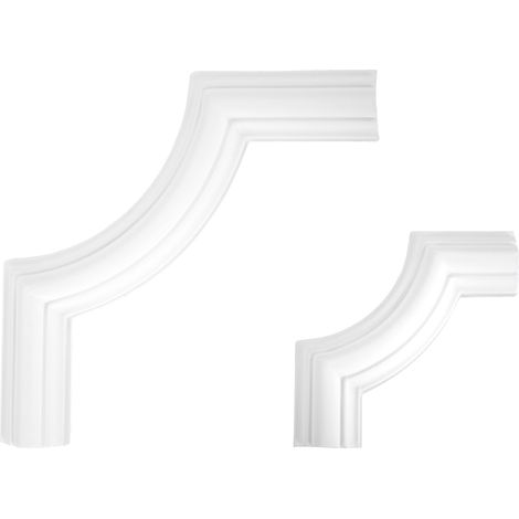 Cornice per parete e soffitto fregio stucco PU resistente agli urti CR727/A/B: Barra piatta da 2 metri CR727 (1/2)