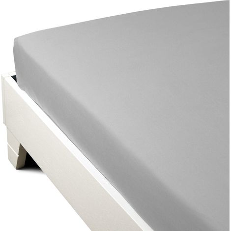 Drap Housse Coton – Drap Doux, Respirant et Durable, Lavable, disponible en 90x200, 130x200 et 180x200 cm - Linge de Lit (1/2)