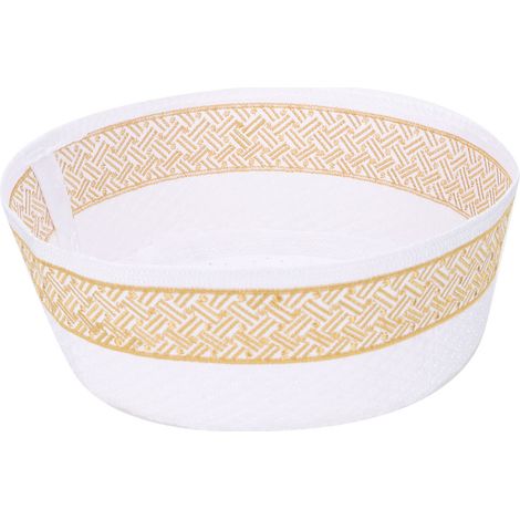 Chapeau de prière musulman en tissu polyester et coton mélangés, brodé, pour homme (jaune, 57 cm) (1/5)
