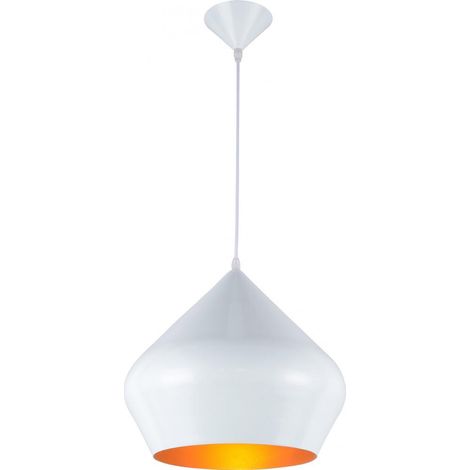 Aluminium-Deckenlampe - Pendelleuchte im Industriedesign - Strong Weiß
