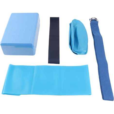 Ensemble de Yoga et Fitness, sans Odeur, Léger, Résistant aux Chocs, pour Débutants et Professionnels, Bleu, 5 Pièces/ensemble (1/5)