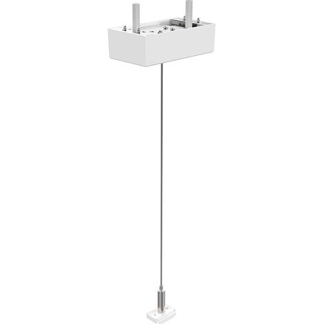 Kit Cavo Singolo 2Mt E Rosone Ego Alluminio Color Bianco