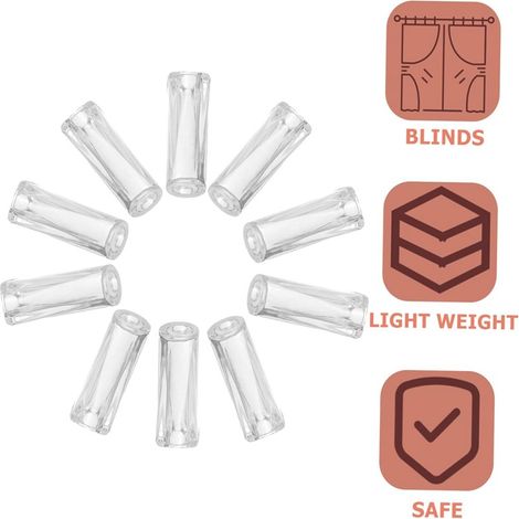 Crystal pendant transparent plastic wooden clock curtain accessories plastic pendant pull cord pendant hanging clock (20 pieces) (1/5)