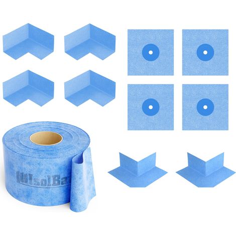 Isolbau Dichtset Dichtband 50m Bandset Bad Dichtmanschetten Dusche Innenecke (1/5)