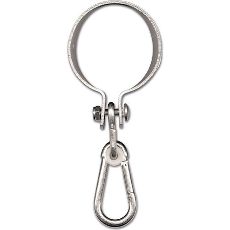 Chapuis 918z gancio per altalena con moschettone acciaio zincato, Grigio, 250 mm/Ø 100 mm