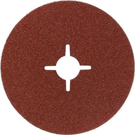 Bosch 2609256244 Disques abrasifs sur fibres pour Meuleuses angulaires Corindon Diamètre 115 mm Diamètre d\'alésage 22 Grain 24 Lot de 5 feuilles (1/2)