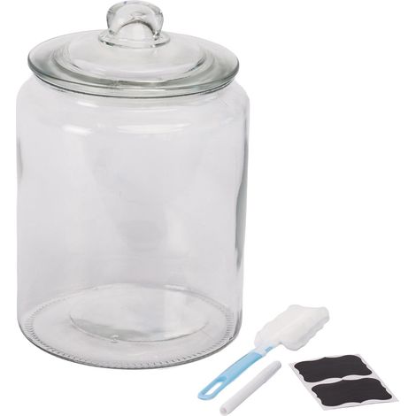 Tarro de vidrio hermético con sello de silicona