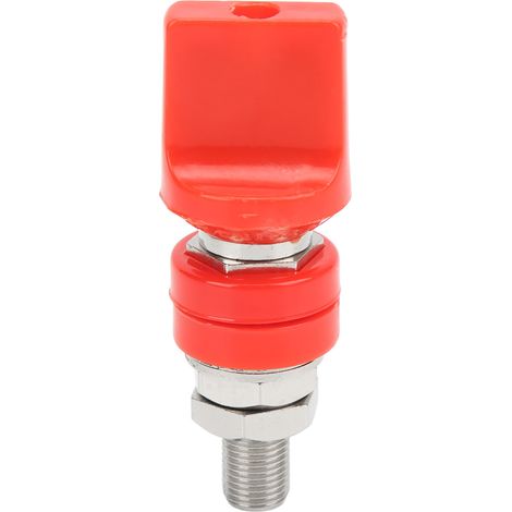 Connecteur de borne à vis M10 100A pour prise banane 4mm, fil de terminaison à fort courant rouge (1/5)