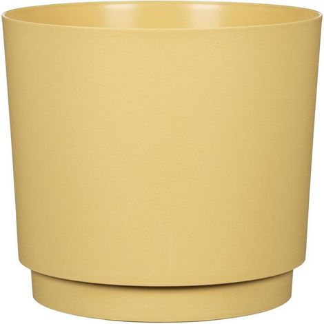 POT DE FLEURS ROND - DEROMA - 236 - 13 L - Ø 29 CM - JAUNE (1/5)