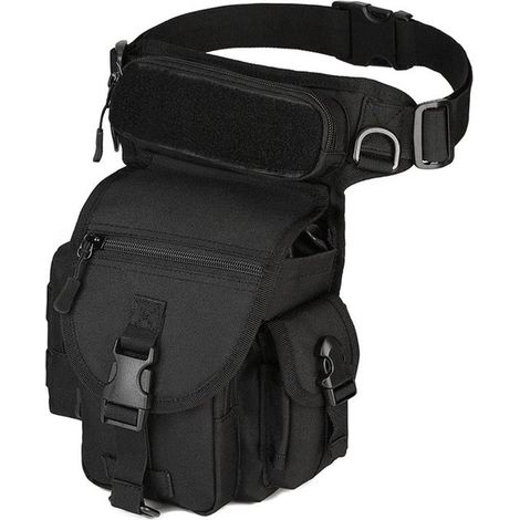 Sacoche de jambe moto - Réglable - Sacoche ceinture moto (1/5)