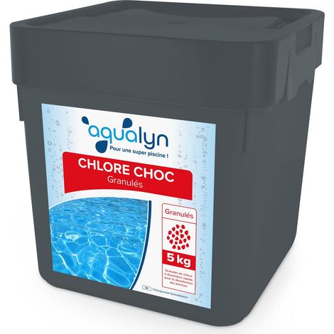 Chlore choc granulé 5 kg Aqualyn Palette de 120