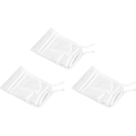 Sac de rangement en filet pour jouets de bain, en polyester, avec 4 poches, fixation par ventouse, à suspendre, idéal pour les jouets de bébé (fête prénatale). (1/5)