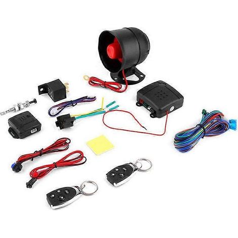 8 piezas/juego de alarma para coche con control remoto y bocina TSK-100-253 (1/4)