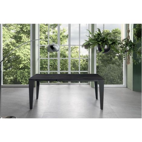 Table extensible avec plateau en céramique 120/170x80 cm (1/3)