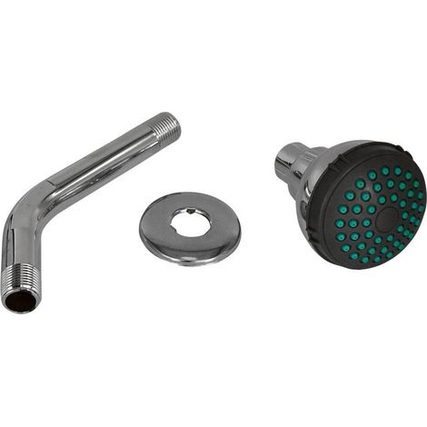 SOFFIONE PER DOCCIA LINEA 'DARK GREY' ABS cromato