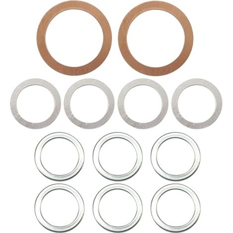 Lot de 12 joints de transfert et de service différentiel avec rondelles d'écrasement compatibles avec Toyota Lexus 4Runner Tundra Tacoma Highlander Sequoia RAV4 Sienna 1215710010 90430A0003 (1/5)