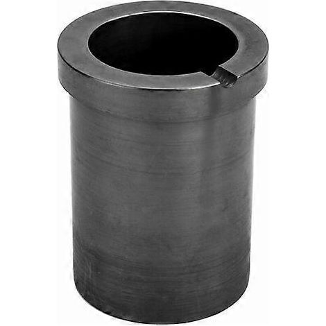 Creuset en graphite de haute pureté pour la fusion à haute température de l'or et de l'argent, creuset en graphite simple face de 1 kg (1/4)