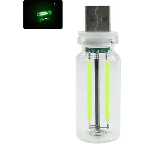Veilleuse rétro multicolore USB avec variateur tactile - Vert (1/5)