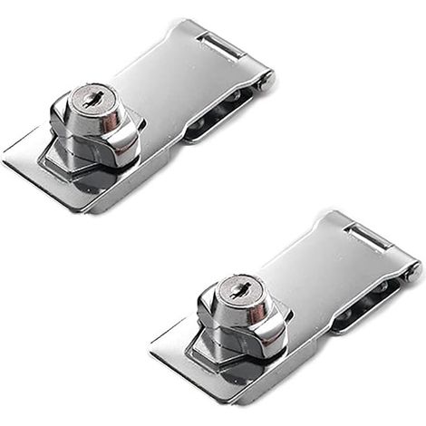 Chest of drawers for cabinets or furniture doors - safety clasp - silver. - 80 x 32 mm (1/4)