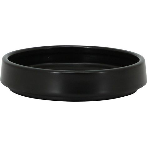 Portasapone in ceramica nera - serie Graceful (1/3)